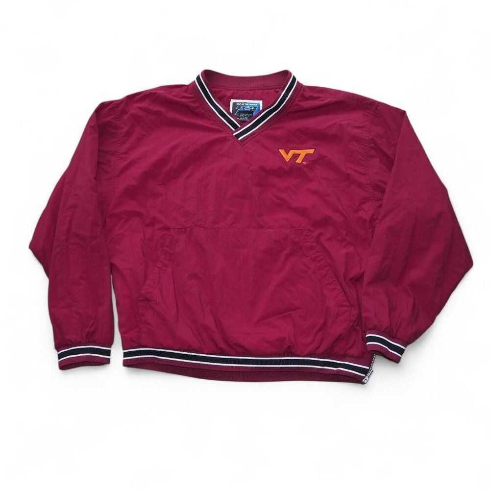 Top of the World Vintage Virginia Tech‎ Hokies Pullover Windbreaker Men's M